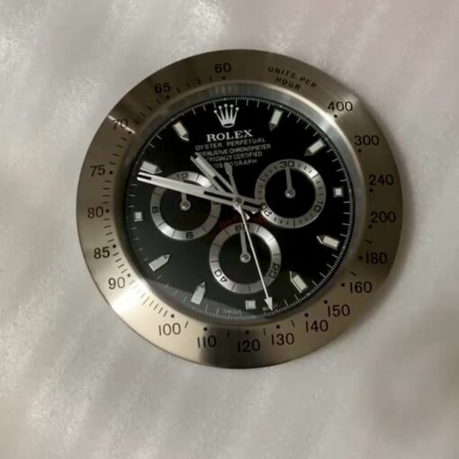 ROLEX DAYTONA CHRONOGRAPH WALL CLOCK - BLACK DIAL EDITION