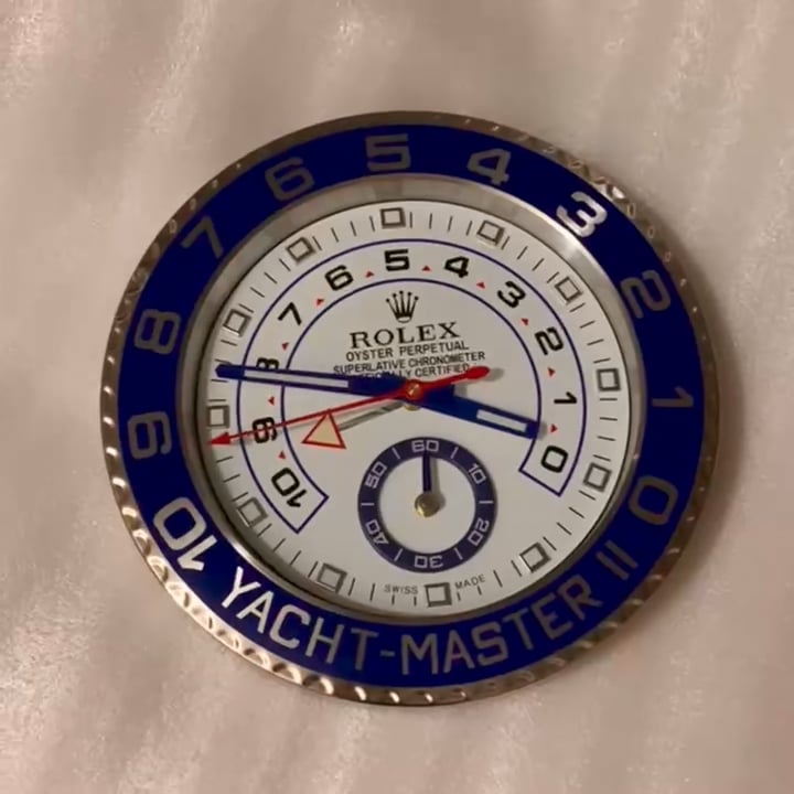 ROLEX YACHTMASTER II RL59 EDITION WALL CLOCK