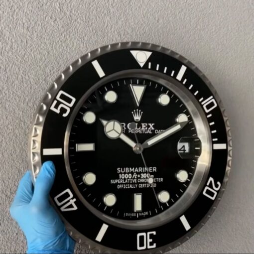 ROLEX SUBMARINER-STYLE LUXURY WALL CLOCK (35 CM)