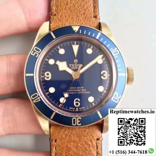 Tudor Heritage Black Bay Bronze M79250BM ZF Factory V4 Blue Dial - Watches