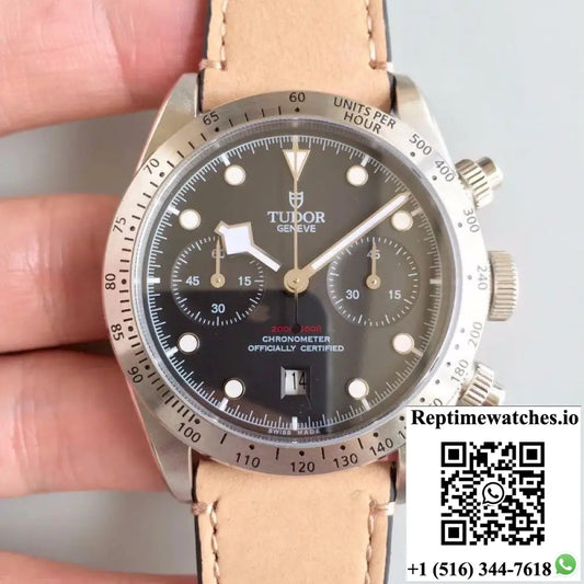 Tudor Heritage Black Bay Chrono 2018 79350-0002 ZF Factory Black Dial - Watches