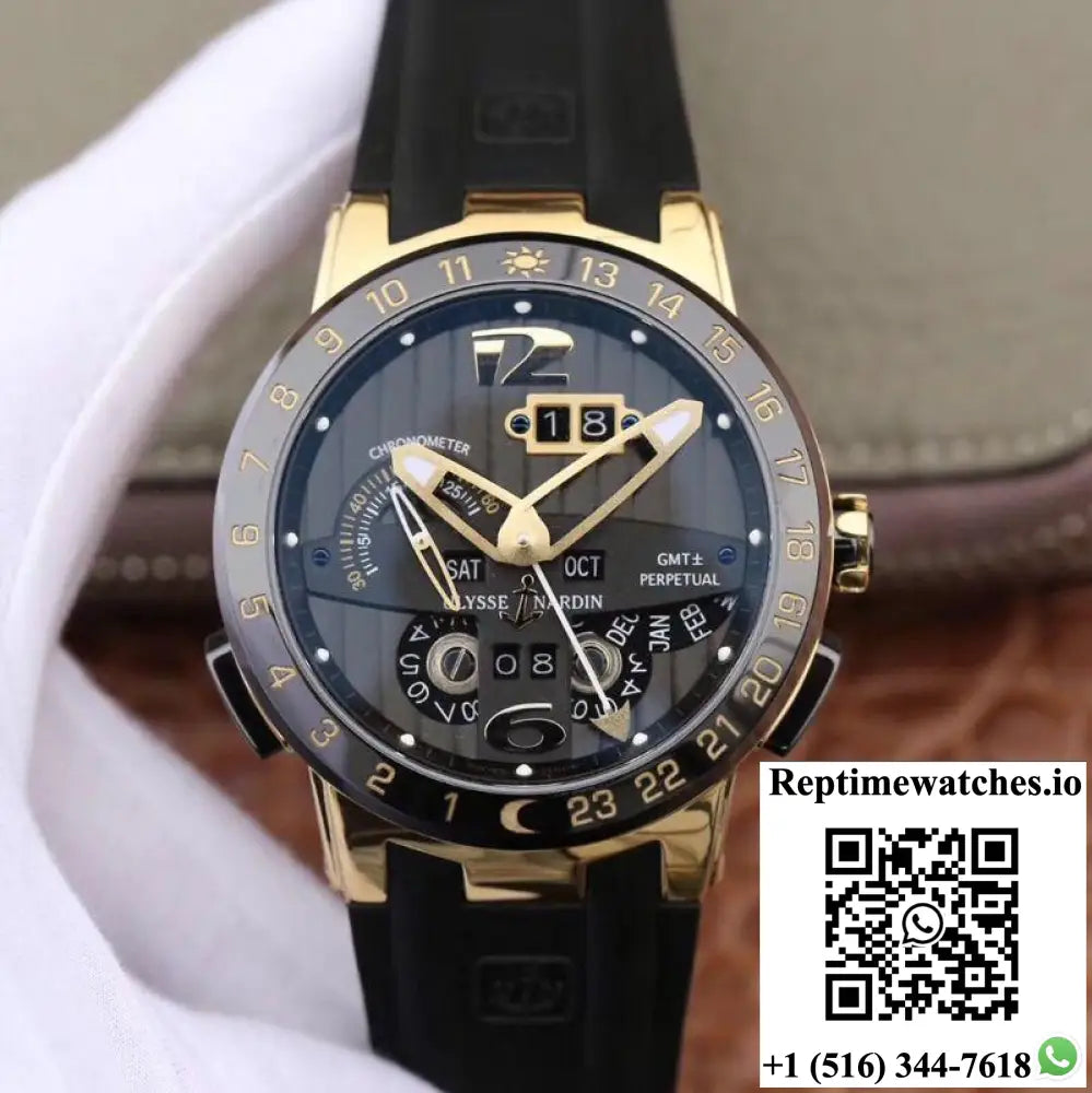 Ulysse Nardin El Toro 322-00-3 18K Yellow Gold Black Dial - Watches