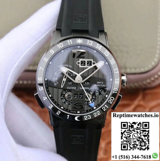 Ulysse Nardin El Toro 322-00-3 All Working GMT Calendar Grey Dial - Watches