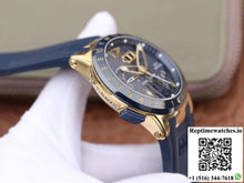 Ulysse Nardin El Toro 322-00-3/BQ All Working GMT Calendar 18K Yellow Gold Blue Dial - Watches