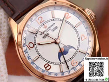 Vacheron Constantin FiftySix Day-Date 4000E/000R/B438 18K Rose Gold White Dial - Watches