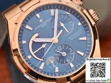 Vacheron Constantin Overseas 44mm TWA Factory 18K Rose Gold Blue Dial - Watches