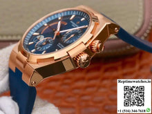 Vacheron Constantin Overseas 44mm TWA Factory 18K Rose Gold Blue Dial - Watches