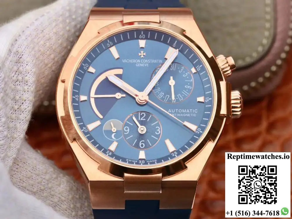 Vacheron Constantin Overseas 44mm TWA Factory 18K Rose Gold Blue Dial - Watches