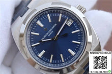 Vacheron Constantin Overseas 47040 JJ Factory Leather Strap Blue Dial - Watches