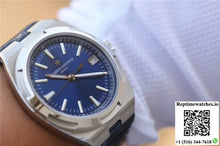 Vacheron Constantin Overseas 47040 JJ Factory Leather Strap Blue Dial - Watches