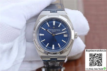 Vacheron Constantin Overseas 47040 JJ Factory Leather Strap Blue Dial - Watches