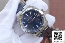 Vacheron Constantin Overseas 47040 JJ Factory Leather Strap Blue Dial - Watches