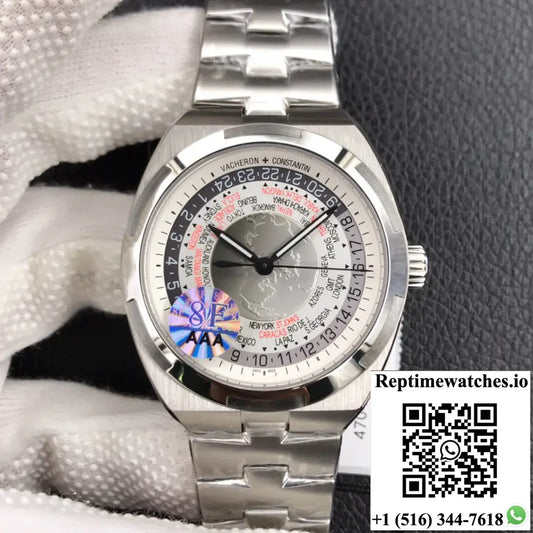 Vacheron Constantin Overseas 7700V/110A-B129 World Time 8F Factory Silver Gray Dial AI Factory