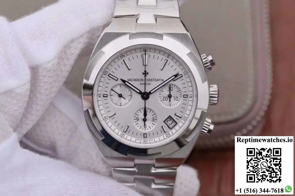 Vacheron Constantin Overseas Chronograph 5500V/110A-B075 8F Factory Silver Dial - Watches