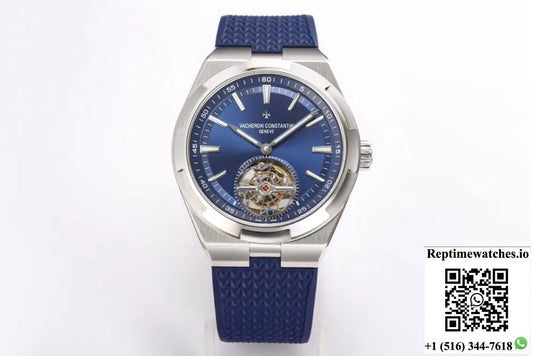 Vacheron Constantin Overseas Tourbillon 6000V/110A-B544 BBR Factory Blue Rubber Strap - Watches