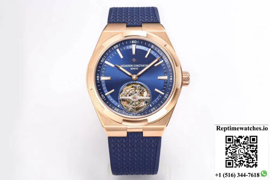 Vacheron Constantin Overseas Tourbillon 6000V/110R-B733 BBR Factory Blue Rubber Strap - Watches