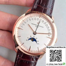 Vacheron Constantin Patrimony 4010U/000R-B329 18K Rose Gold White Dial - Watches