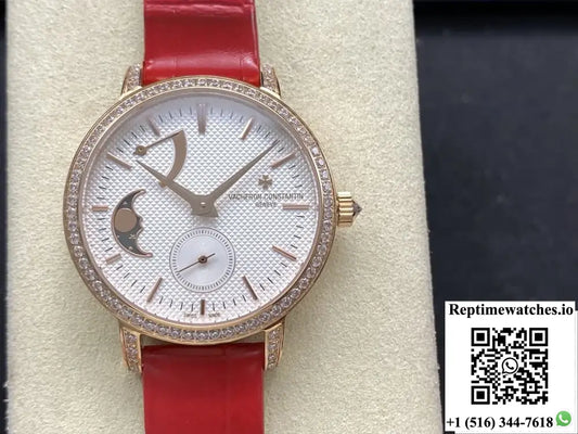Vacheron Constantin Traditionnelle 83570-000R-B691 TW factory crocodile leather strap