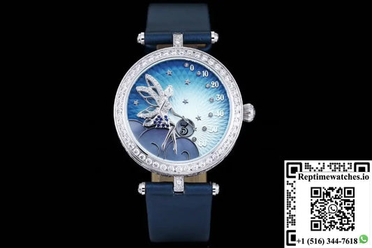 Reptime Watches Van Cleef & Arpels Poetic Complications VCARO8ZD00 5G Factory Alligator Leather Strap AI Factory