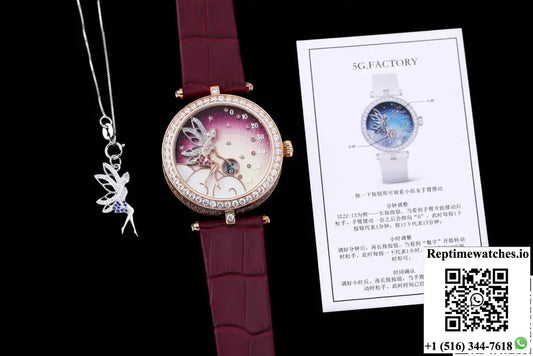 Reptime Watches Van Cleef & Arpels Poetic Complications VCARPBNJ00 5G Factory Crocodile Skin AI Factory