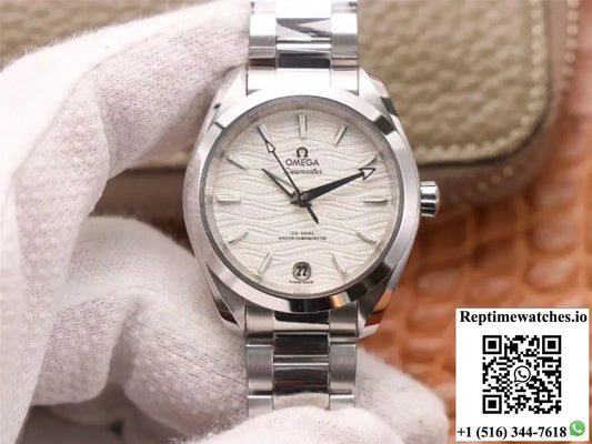 VS Factory Replica Omega Seamaster 220.10.38.20.02.003 Aqua Terra 150M CO‑AXIAL Master Chronometer Ladies AI Factory