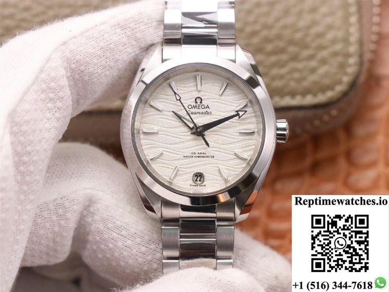 Vs Factory Replica Omega Seamaster 220.10.38.20.02.003 Aqua Terra 150M Co‑Axial Master Chronometer Ladies-Rep Time Watches