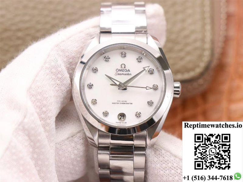 Vs Factory Replica Omega Seamaster 220.10.38.20.52.001 Aqua Terra 150M Co‑Axial Master Chronometer Ladies-Rep Time Watches
