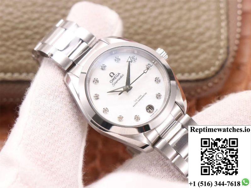 Vs Factory Replica Omega Seamaster 220.10.38.20.52.001 Aqua Terra 150M Co‑Axial Master Chronometer Ladies-Rep Time Watches
