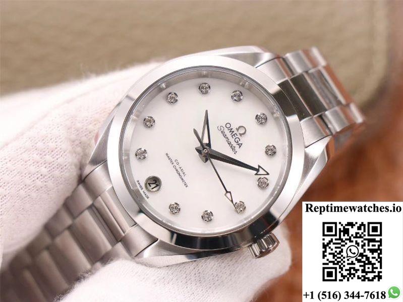 Vs Factory Replica Omega Seamaster 220.10.38.20.52.001 Aqua Terra 150M Co‑Axial Master Chronometer Ladies-Rep Time Watches