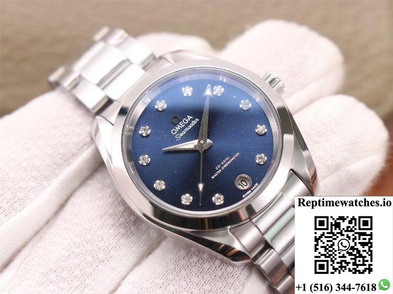 Vs Factory Replica Omega Seamaster 220.10.38.20.53.001 Aqua Terra 150M Co‑Axial Master Chronometer Ladies Watch-Rep Time Watches