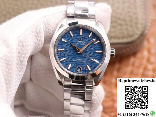 Vs Factory Seamaster Aqua Terra 150M Omega Co‑Axial Master Chronometer Ladies 220.10.38.20.03.002-Rep Time Watches