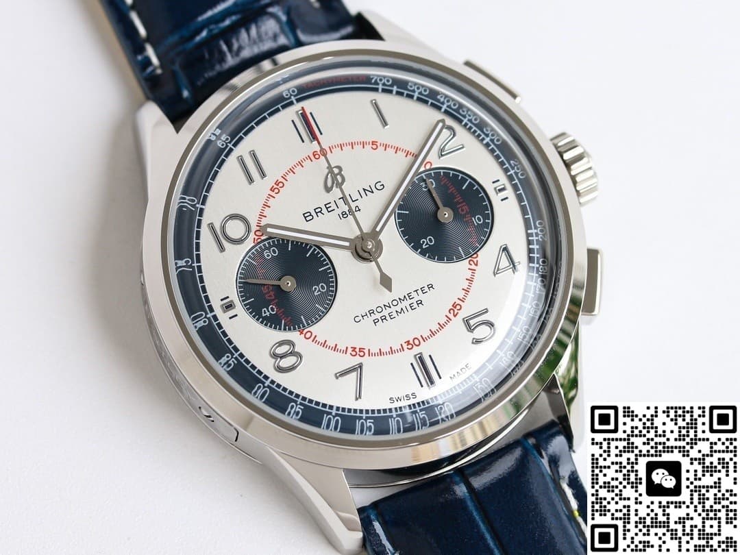 Breitling Premier AB0118A71G1P1 TW Factory Alligator Leather Strap