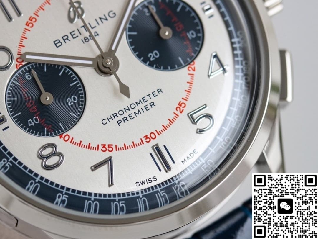 Breitling Premier AB0118A71G1P1 TW Factory Alligator Leather Strap