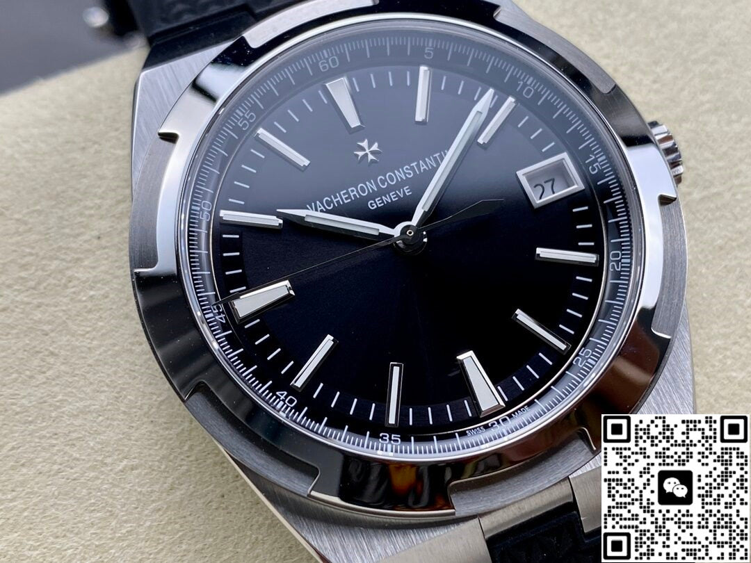 Vacheron Constantin Overseasseries 4500V PPF Factory black Rubber Strap Black dial