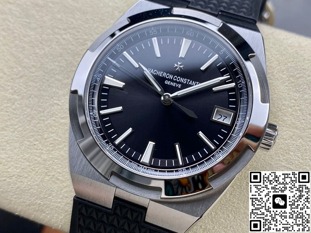 Vacheron Constantin Overseasseries 4500V PPF Factory black Rubber Strap Black dial