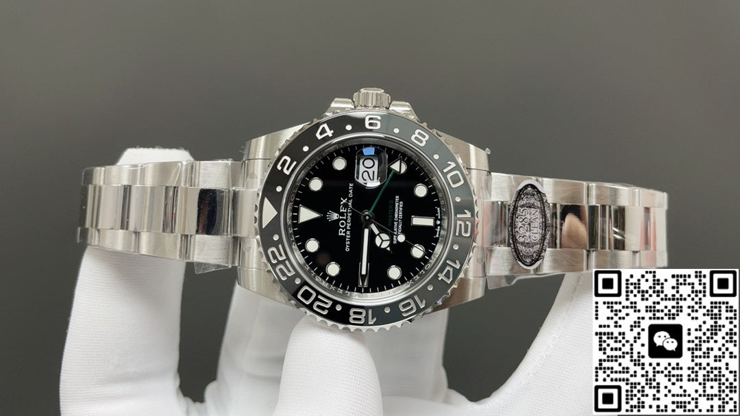 Rolex Greenwich II GMT M126710grnr-0004 black grey bezel clean factory black dial 40mm