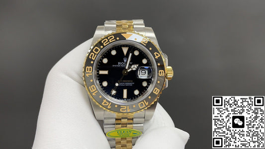 Rolex Greenwich II GMT M126713grnr-0001 black grey bezel clean factory black dial 40mm