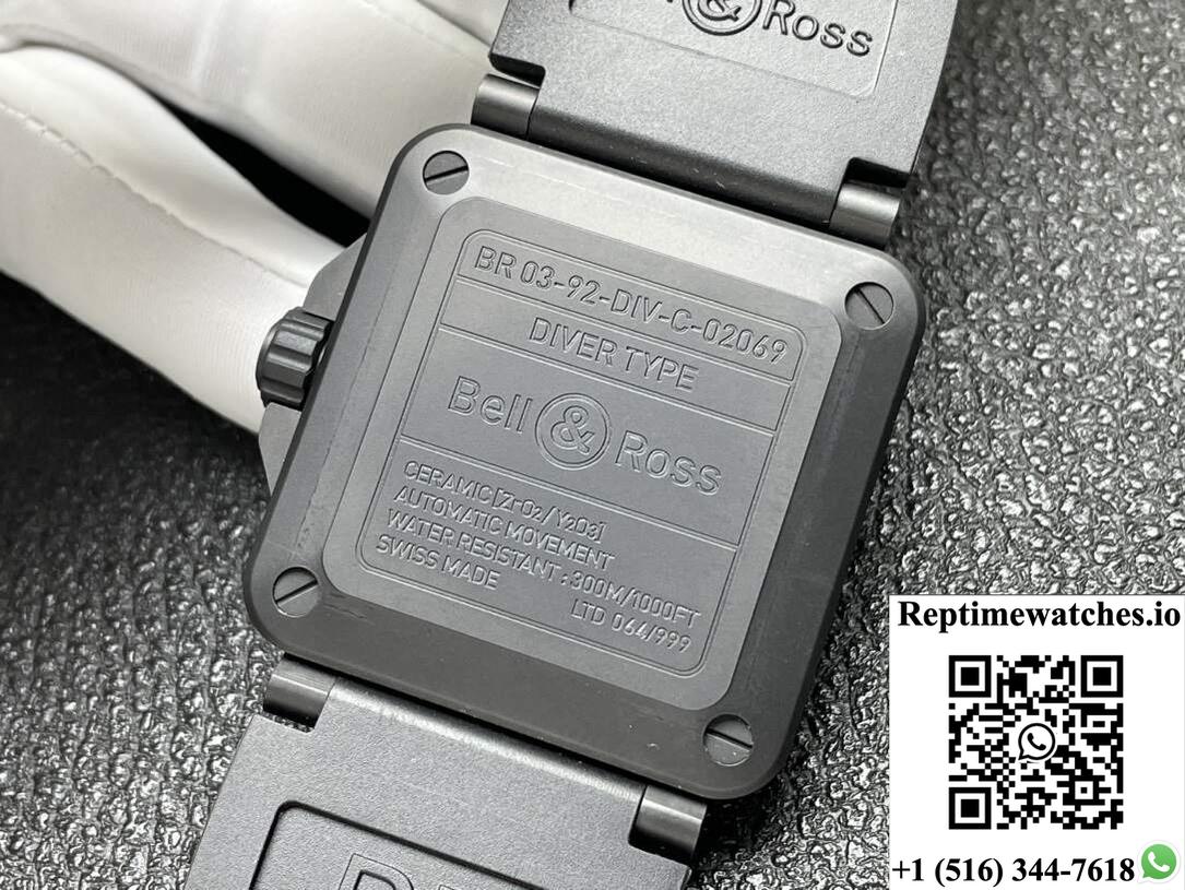 Bell & Ross Instruments Br03A-Cps-Ce Srb Stainless Steel Buckle Green Dial-Rep Time Watches