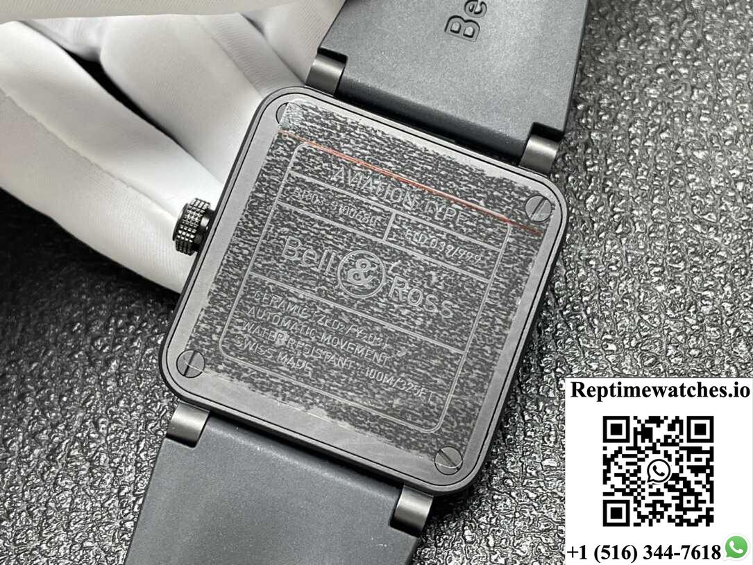 Bell & Ross Instruments Series Br03A-Cps-Ce Srb Stainless Steel Buckle-Rep Time Watches