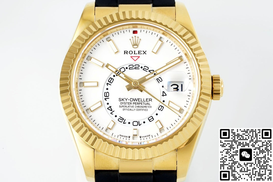 Rolex SKY-DWELLER m336238-0003 ZF Factory V2 18K yellow gold case