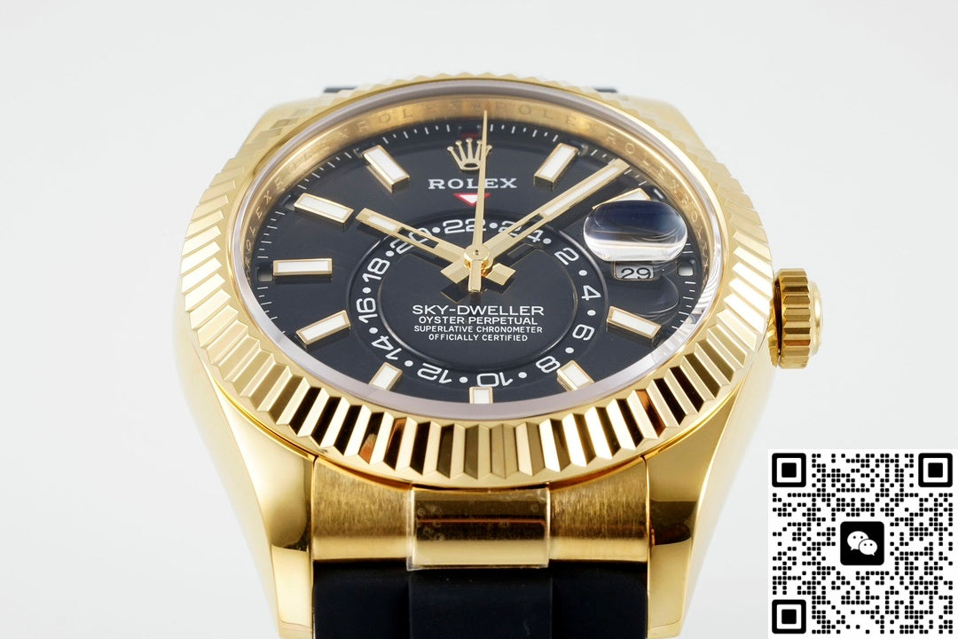 Rolex SKY-DWELLER m336238-0002 ZF Factory V2 18K yellow gold Crown