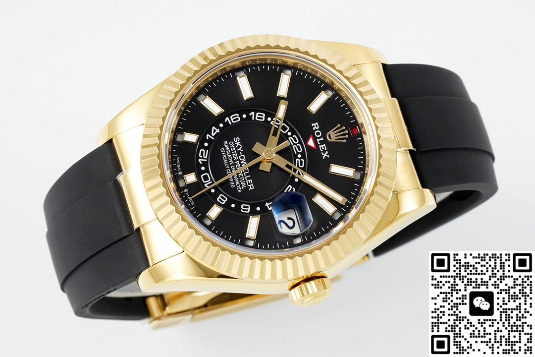 Rolex SKY-DWELLER m336238-0002 ZF Factory V2 18K yellow gold Crown