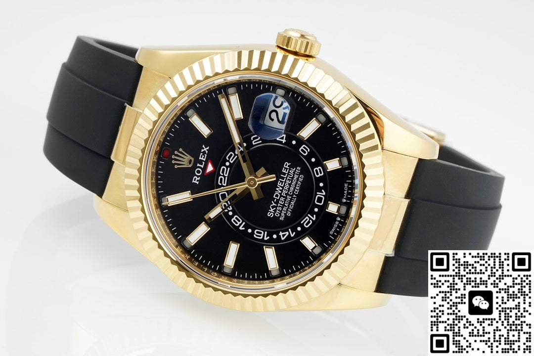Rolex SKY-DWELLER m336238-0002 ZF Factory V2 18K yellow gold Crown