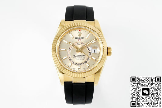 Rolex SKY-DWELLER m326238-0007 ZF Factory V2 Gold dial