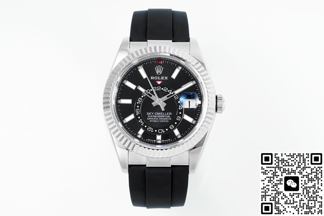 Rolex SKY-DWELLER m336239-0002 ZF Factory V2 18K White Gold Case