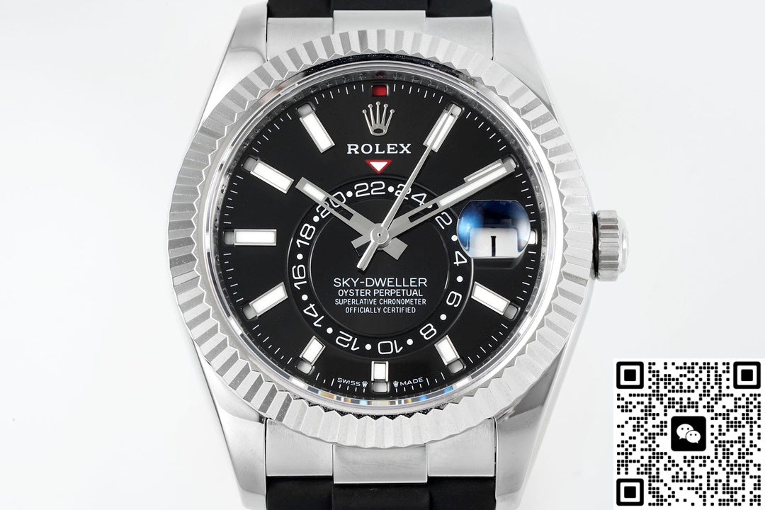 Rolex SKY-DWELLER m336239-0002 ZF Factory V2 18K White Gold Case