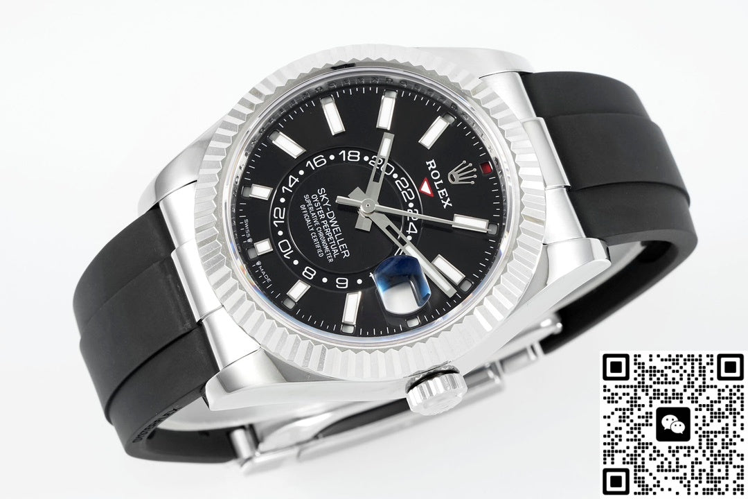 Rolex SKY-DWELLER m336239-0002 ZF Factory V2 18K White Gold Case
