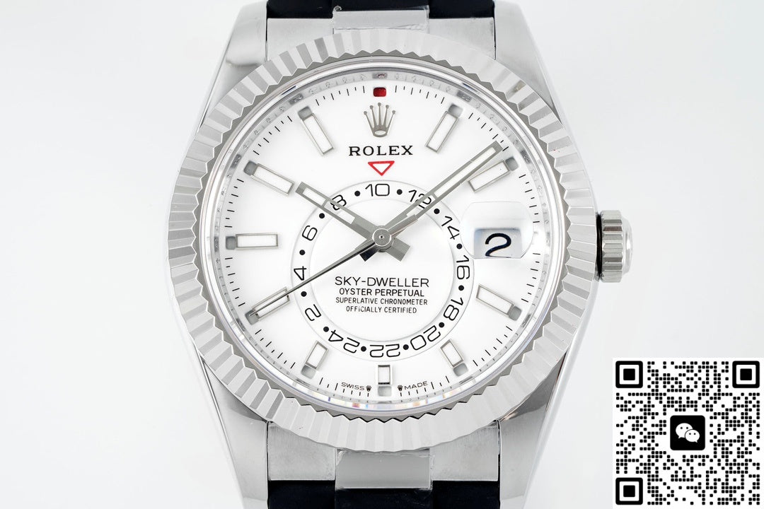 Rolex SKY-DWELLER m336239-0003 ZF Factory V2 Watch mirrorBlue Crystal