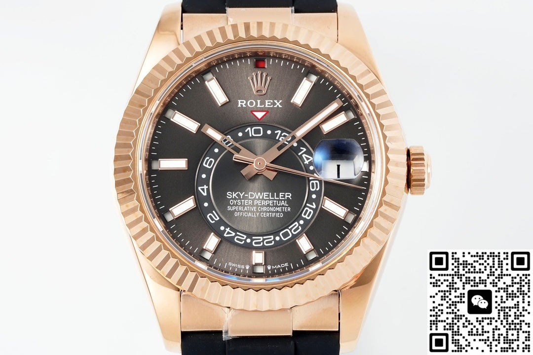 Rolex SKY-DWELLER m326235-0006 ZF Factory V2 Rose gold case