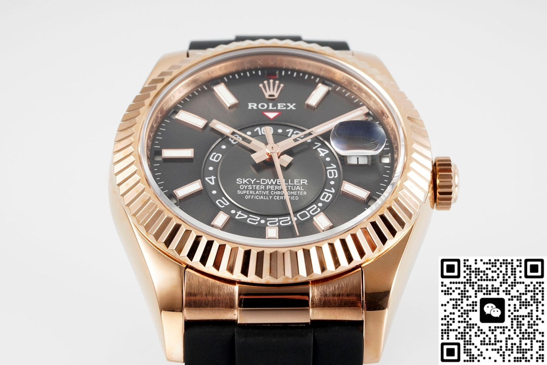 Rolex SKY-DWELLER m326235-0006 ZF Factory V2 Rose gold case